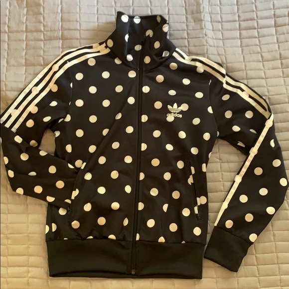 adidas polka dot track jacket
